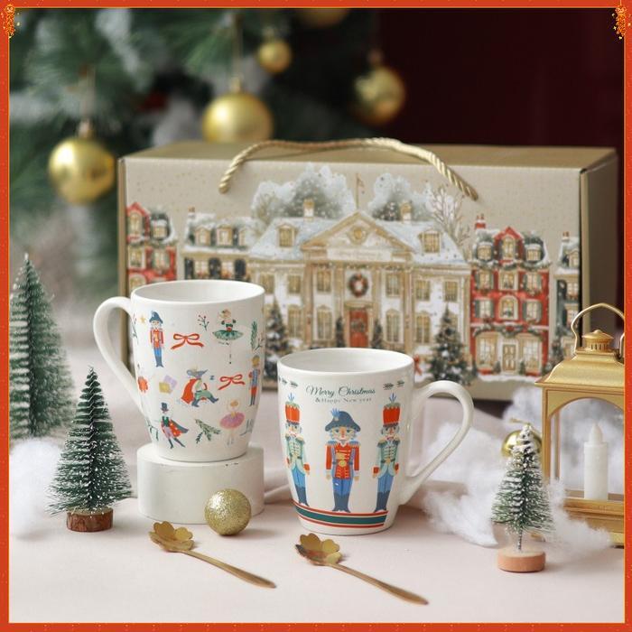 PROMO Hampers Natal Set Mangkok Piring Keramik Christmas Hampers Bowl Set Luxury Christmas Hampers