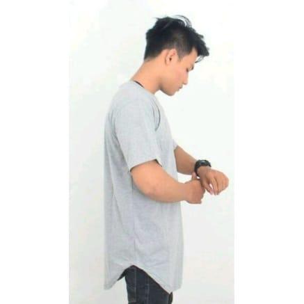 Kaos Kurta Polos / Kaos Polos Longline Kualitas Premium Catton Combed / Kaos Longline Pria Bisa