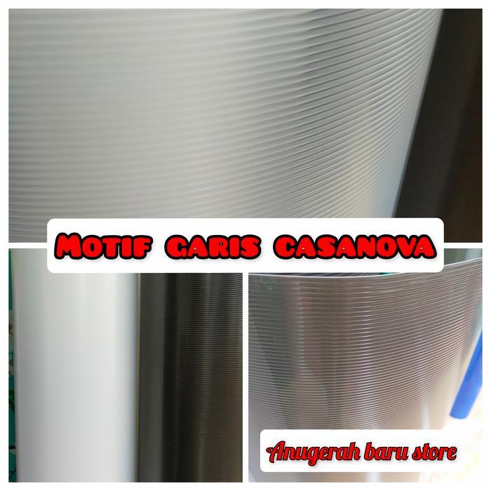 Fiber Pagar Plastik Penutup Pagar Motif Garis Casanova