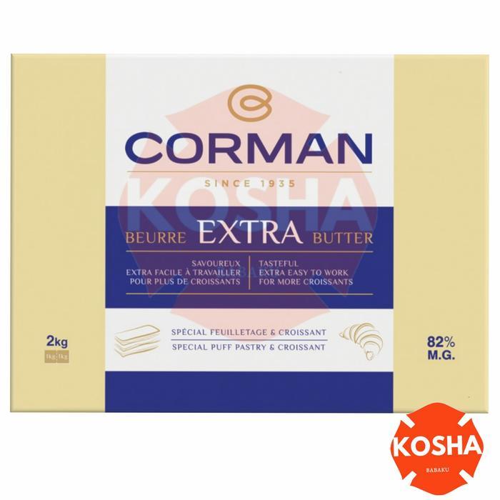 CORMAN Extra 82% Butter Sheet 1 karton(2kgx5sheet)