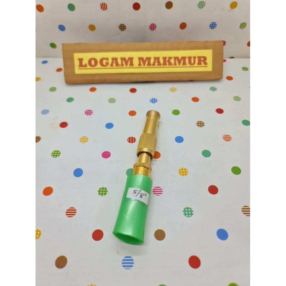 1 PC - SEMPROTAN KRAN AIR KUNINGAN ASLI UNTUK SELANG 5/8" MODEL LURUS PUTAR