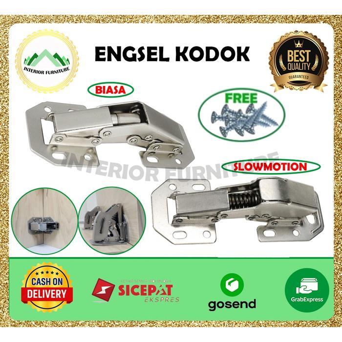 Engsel Pintu / Engsel Kodok / Engsel Sendok 90 Derajat Tanpa Bobok