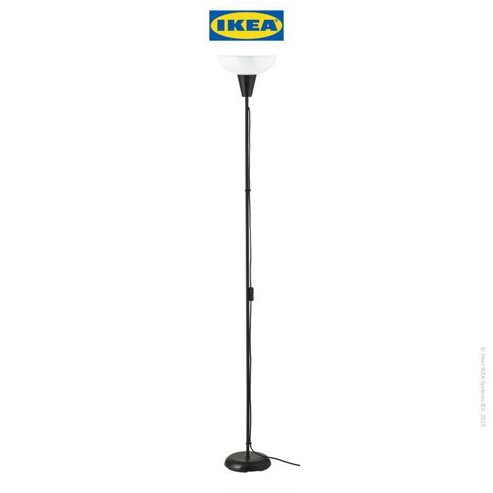 IKEA TAGARP Lampu Lantai Sorot Atas Hitam/Putih