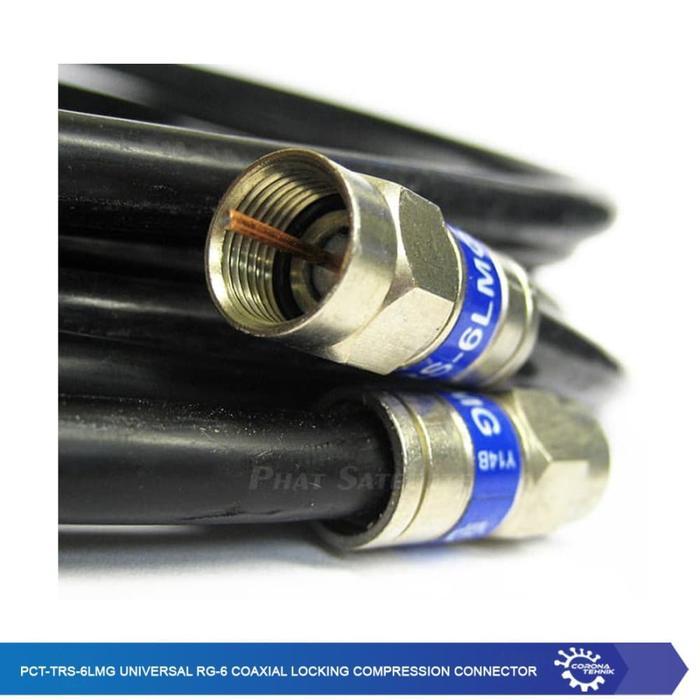 F Compression Press Connector Rg6 Pct Trsl 6Lmg Konektor Pres Coaxial Rg 6 Besi