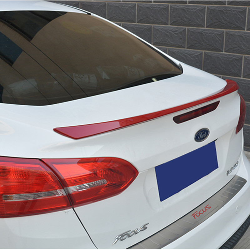 for ford focus spoiler2015-2017 High Quality ABS Material Car Rear Wing Primer Color Rear Spoiler fo