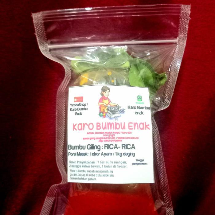BUMBU GILING RICA-RICA/BUMBU HALUS RICA-RICA AYAM/DAGING/BUMBU RICA
