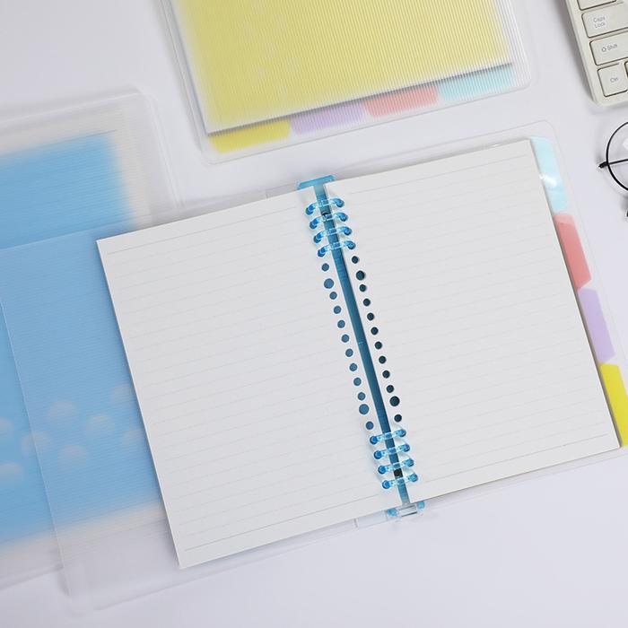 Binder A5/B5 Spiral Berwarna Transparan Plastik Tebal Include Kertas