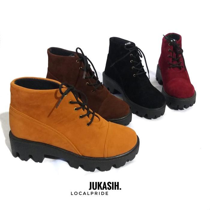 Aerostreet - Sepatu Wanita Boot Tinggi Army Pdl