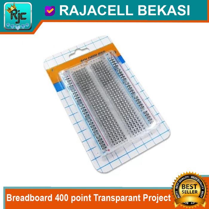 Breadboard 400 point Transparant Project Proto Bread Board Protoboard