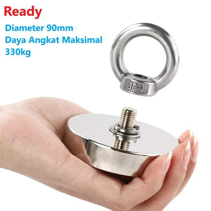 Od 90Mm Magnet Fishing Gantungan Neodymium Daya Tarik 330Kg - J90 Hysamta