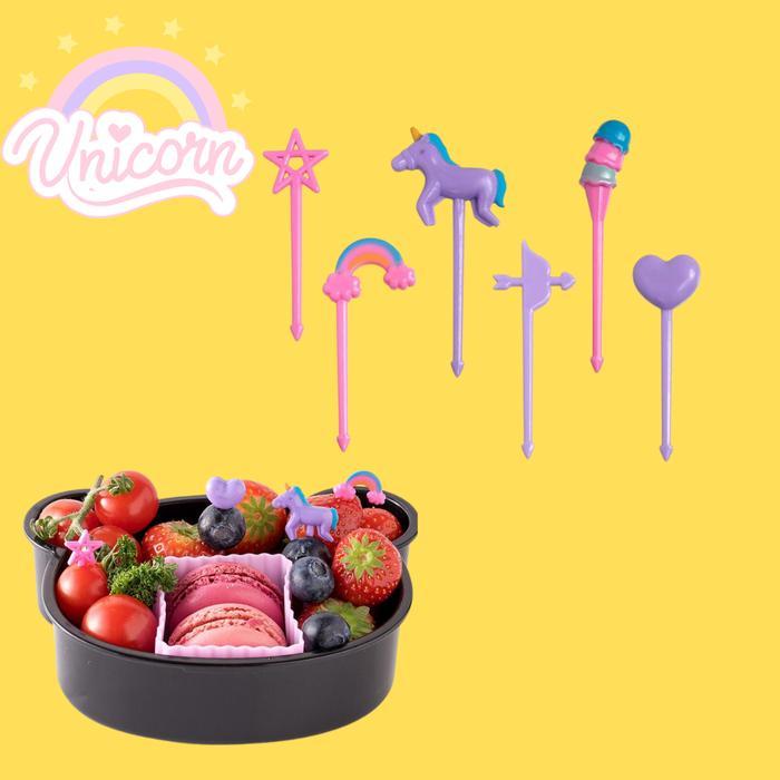 Garpu Bento Tusukan Bento Buah Kue Dessert Foodpicks Dekorasi Hias Bento Motif Mata Hewan Lucu Lunch
