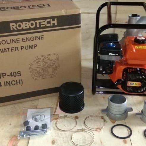 mesin pompa air 4inch(mesin gx220:8hp) merk Robotech