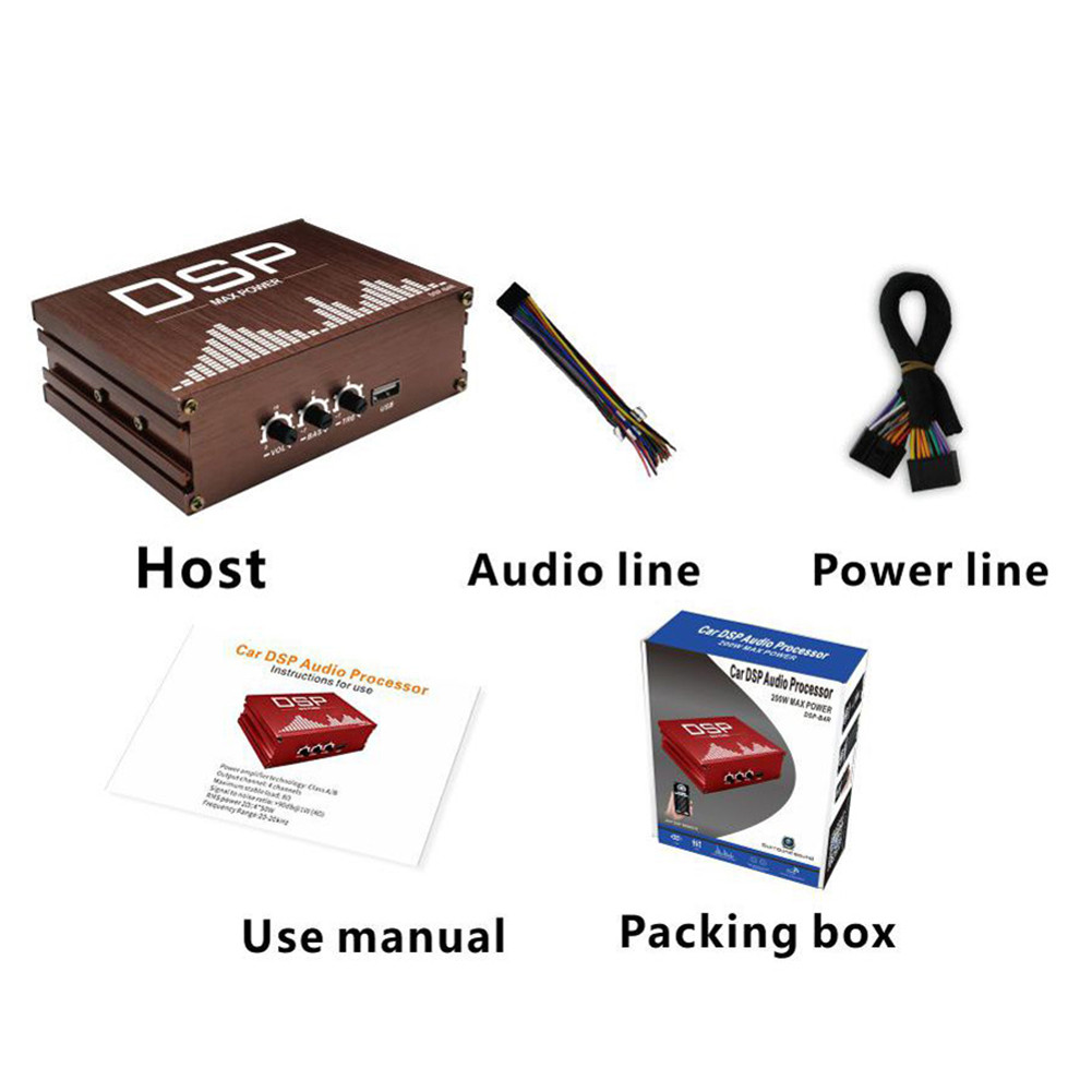 4x50W Car DSP Digital Audio Processor Support APP Control DSP Car Power Amplifier Car DSP Amplifier