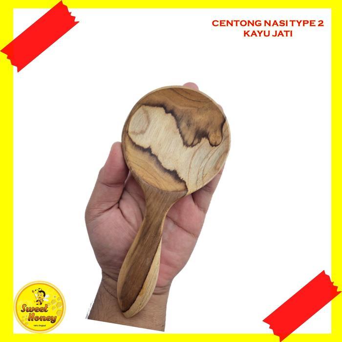 Centong Nasi Kayu Jati / Centong Kayu / Centong Co