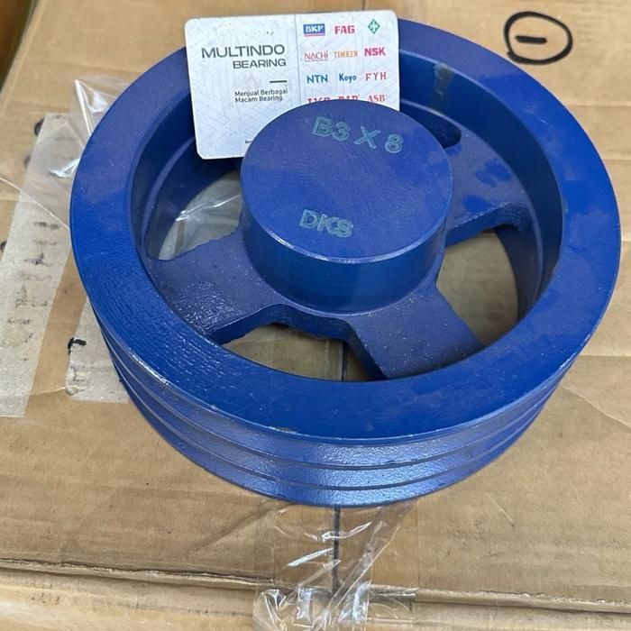 PULLEY PULLY B3 8 INCH 3 ALUR TYPE B JARI JARI ORIGINAL BAHAN PREMIUM