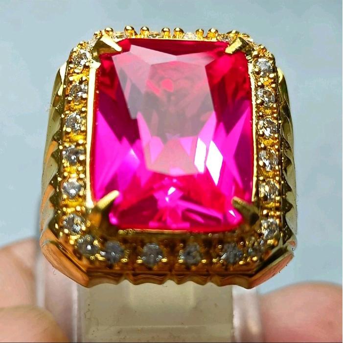 ser Batu cincin natural merah Siam Ros Bangkok cutting harga termurah dan Terlaris Delima