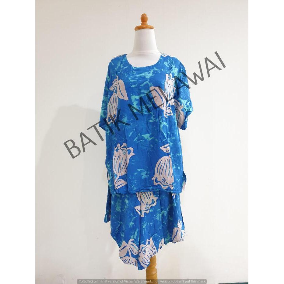 Setelan Batik PREMIUM SUNAN ORI Kulot tangan pendek TS