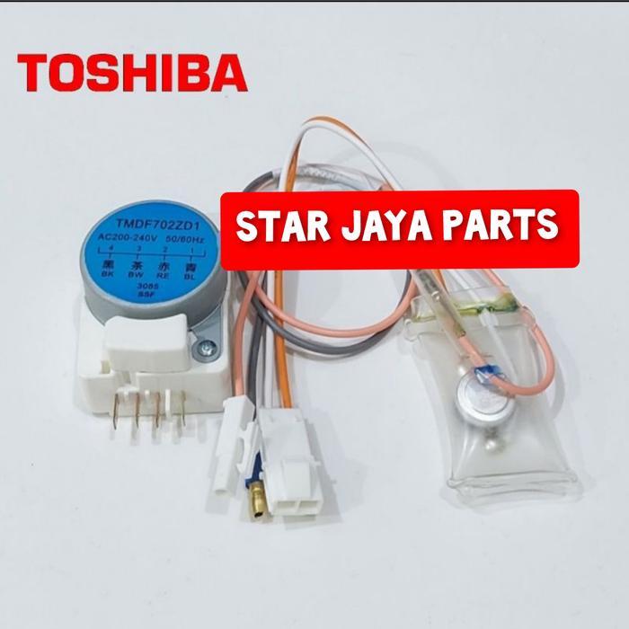 Timer Defrost Fuse Kulkas Toshiba 2 Pintu 1 Set