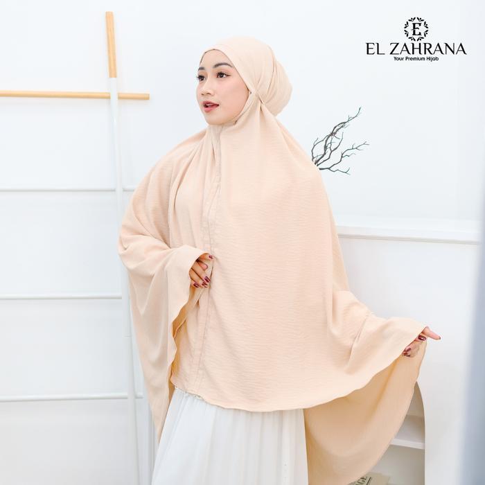 SIAPKIRIM Bergo Fateema Jumbo Panjang / Syari Bahan Crinckle flow Premium Kerudung Muslim Nyaman
