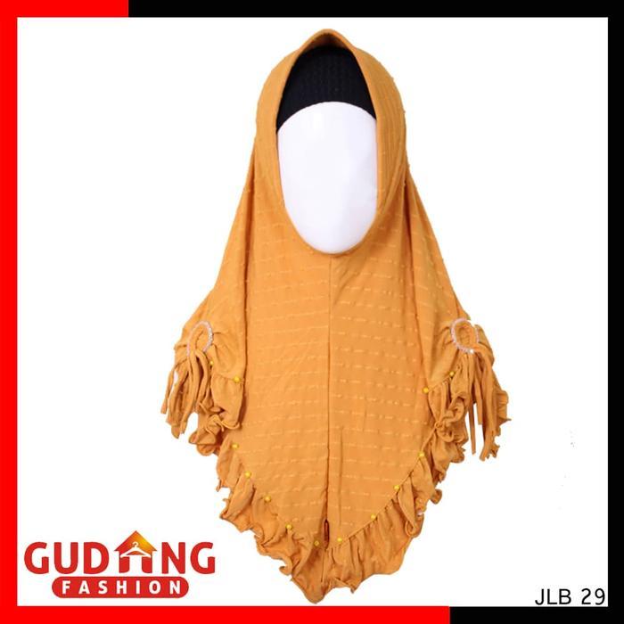 SIAPKIRIM Jilbab Cantik Modern Spandek Rubi Kuning Kunyit - Ukuran Free Size - Muslim, Kerudung
