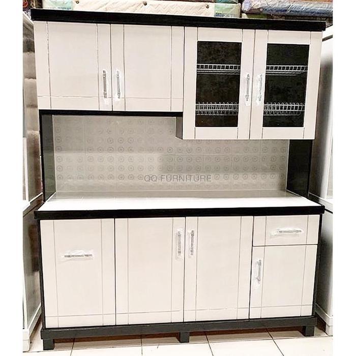 Lemari Dapur Pintu 4 Lemari Sayur Kitchen Set Rak Piring