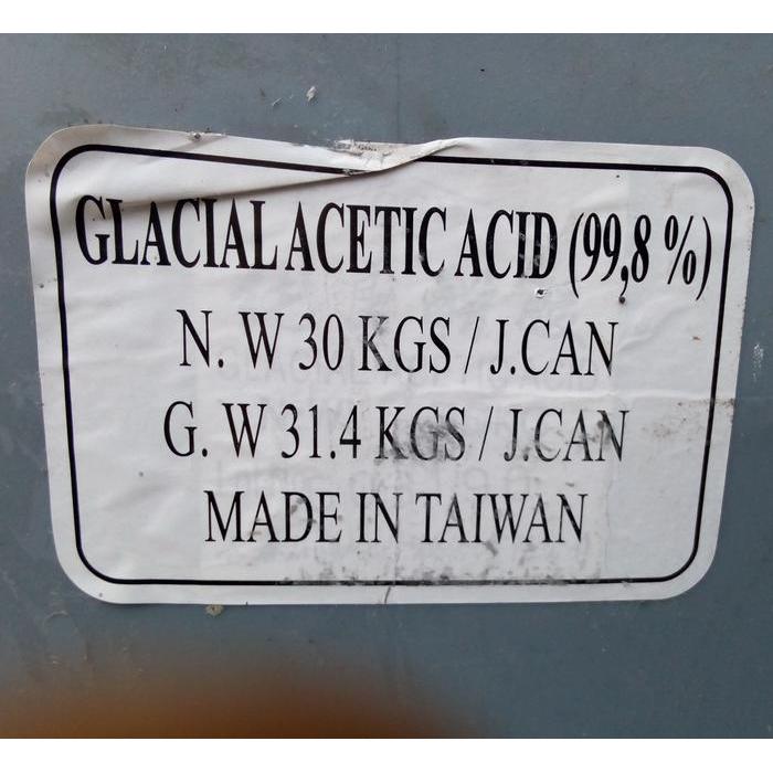 ASAM CUKA GLASIAL 1 LITER GLACIAL ASETIK ACID 99,8% CUKA PEKAT 1 L