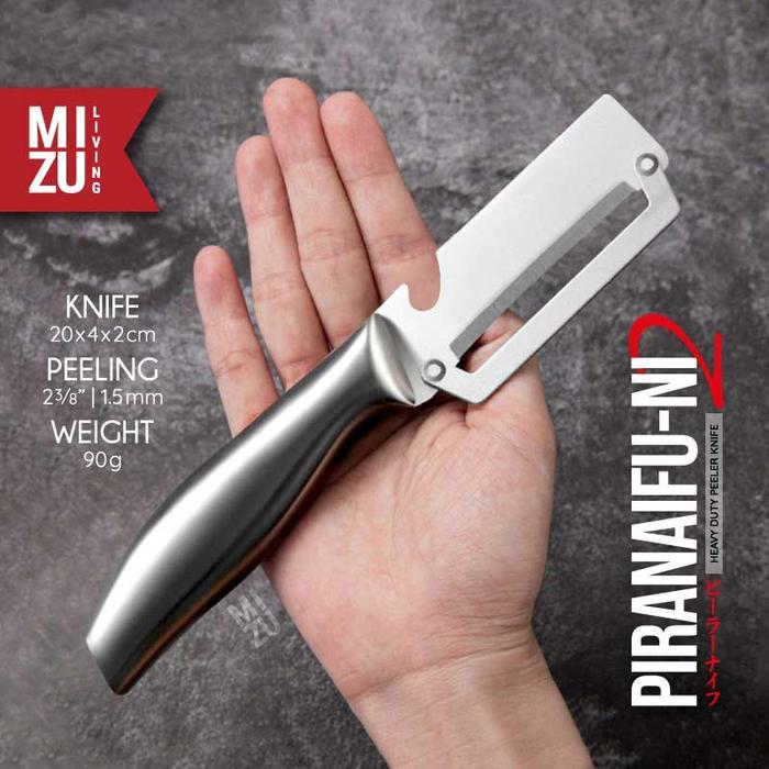 Mizu Piranaifu-Ni Heavy Duty Peeler Knife Vegetable Fruit Peeler Knife Carrot Potato Peeler Knife
