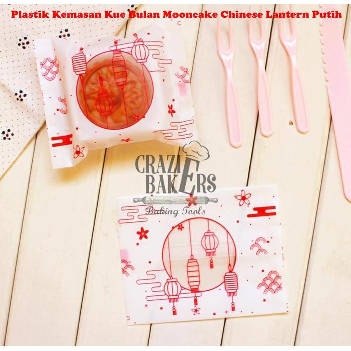 Sale Plastik Kemasan Kue Bulan Mooncake Chinese Lantern Putih