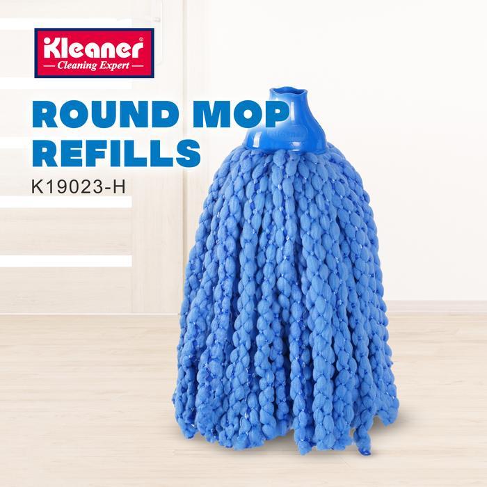 Kleaner Pel Sumbu Bulat Refill / Kain Pel Sumbu Bulat Refill Microfiber Mop