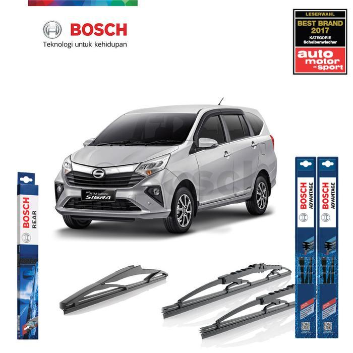Wiper Daihatsu Sigra Depan Belakang Bosch Advantage