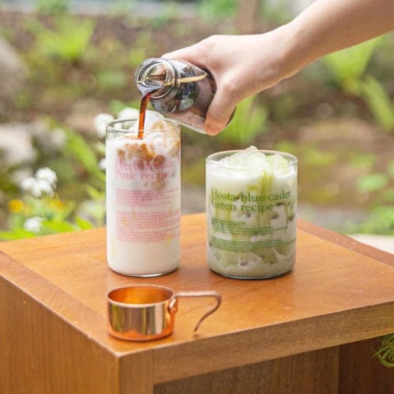 Tumbler Korean Style English Mug Heat Resistant Clear Tumbler Water Tea Cup Coffee Mug Tumblers