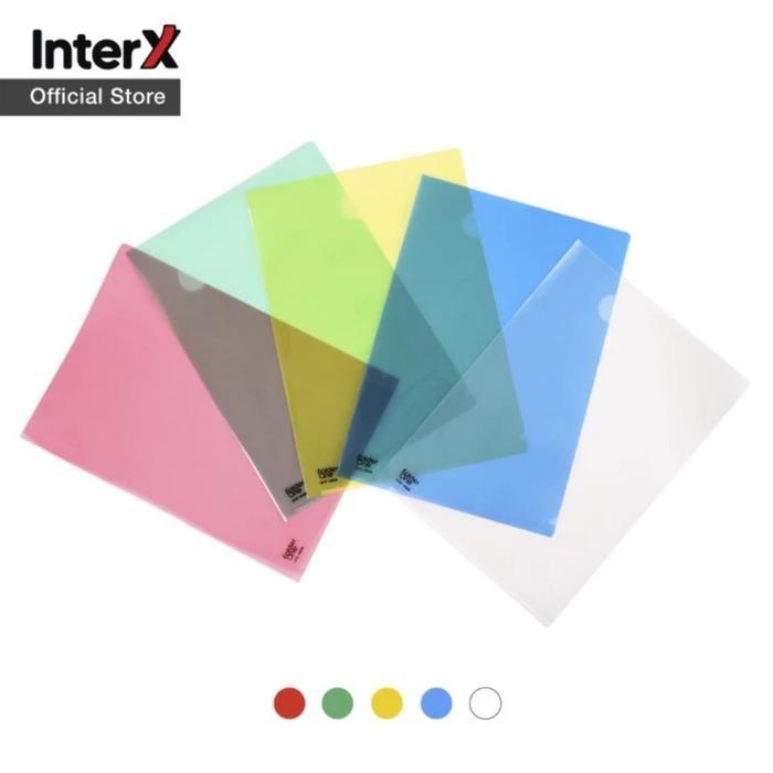 FOLDER ONE MAP L FOLDER FILE PLASTIK TRANSPARAN TEBAL 1 PAK 12 PCS