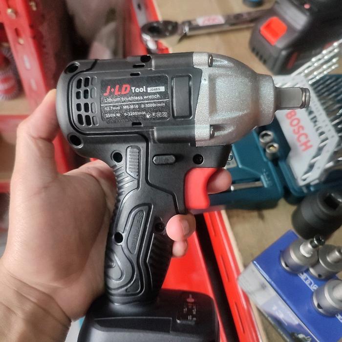 Impact Wrench JLD Merah dan Hitam Mesin Only (MESIN SAJA)