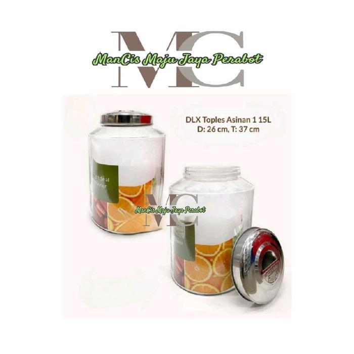 Toples Kaca Asinan 1 Dlx 15 Liter / Toples Kaca Serbaa Toples Kerupuk