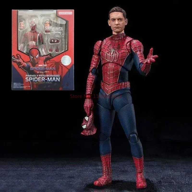 Shf Spider-man 3 Action Figures Spiderman 3 Tobey Maguire Anime Figure Pvc Statue Figurine Model