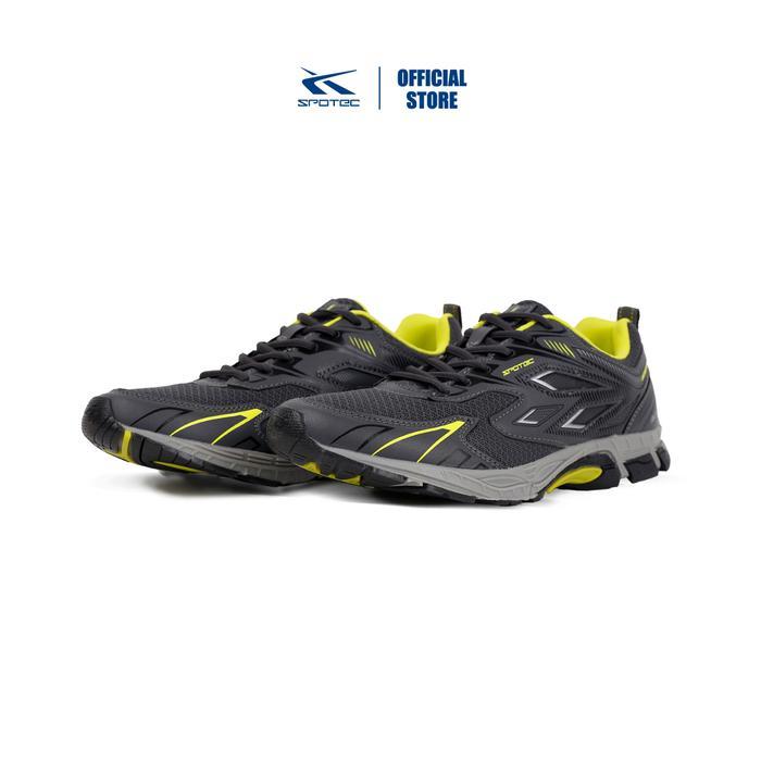 Nineten Runner'S - Spotec Running Venture Sepatu Lari Pria Wanita - Abu Tua Hijau Cerah