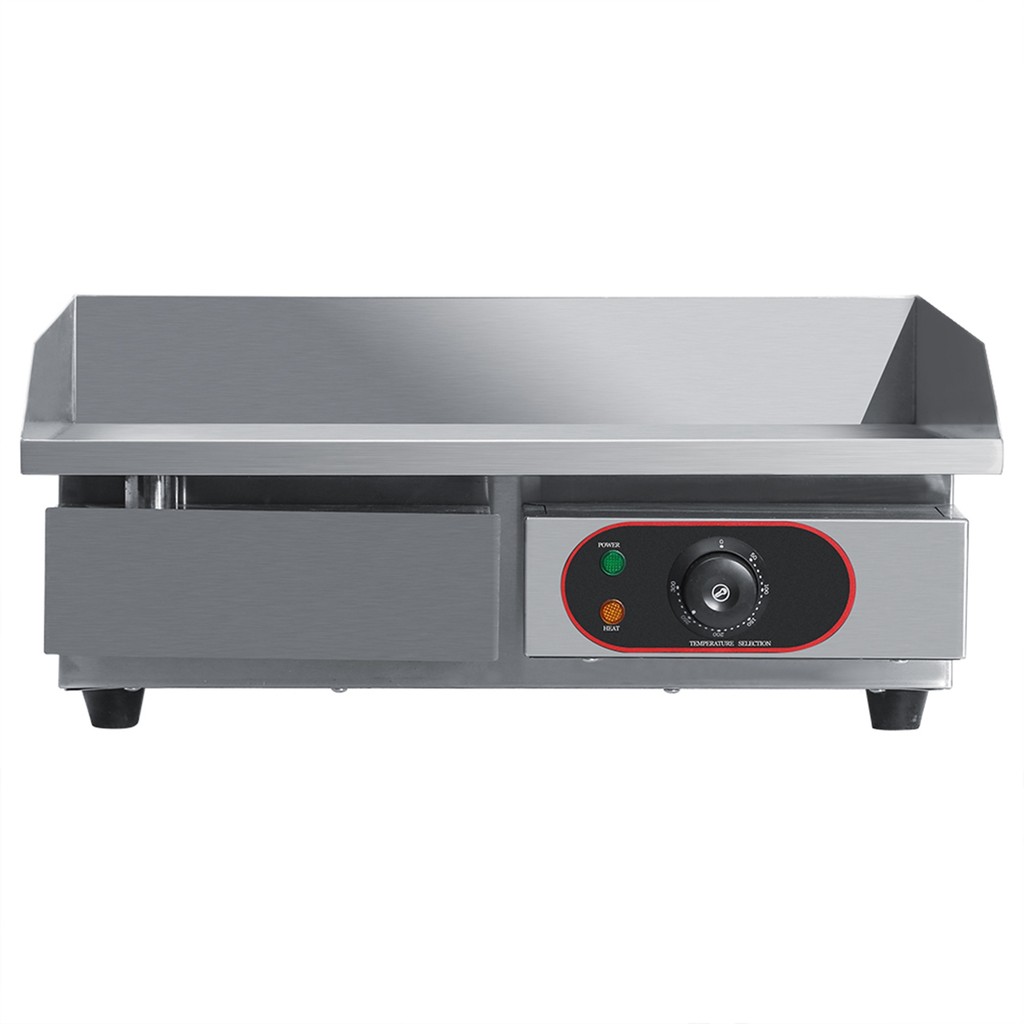 Stainless Steel Electric Griddle Countertop Hot Plate Commercial BBQ Grill