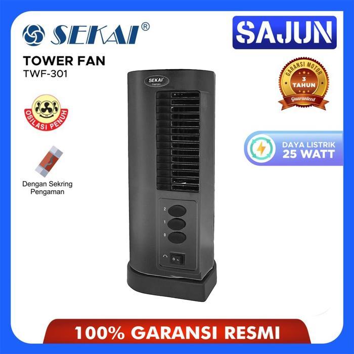 Sekai Tower Fan Twf-301 Kipas Angin Menara Low Watt Twf301