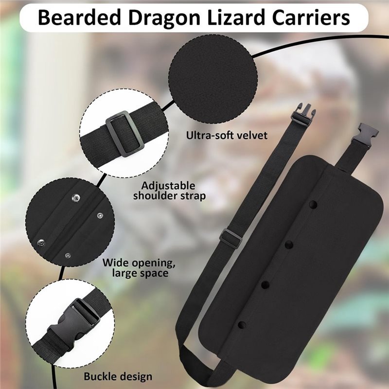 ABBO-For Outdoor Travel Bearded Dragon Leash And Harness Set, Bearded Dragon Accessories, Bearded