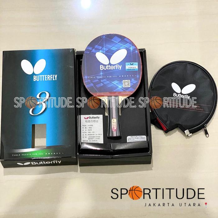 Bet Pingpong Bat Tenis Meja Bat Pingpong Butterfly TBC 302 ORIGINAL
