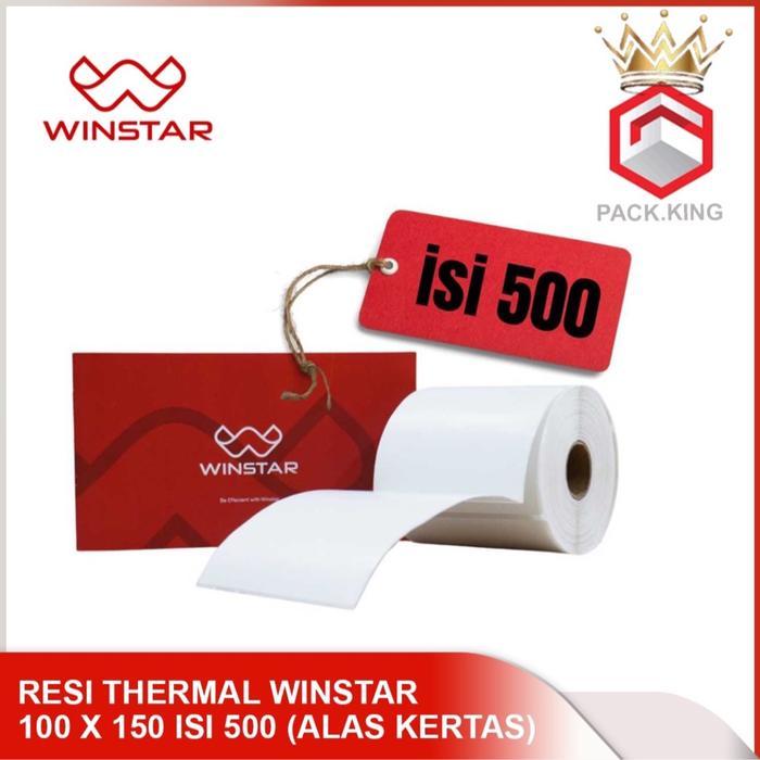 HOT PROMO Resi thermal 100x150 isi 500 pcs / thermal label 100x150 / resi thermal 100 x 150 isi 500