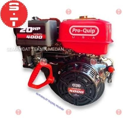MESIN ENGINE KAPAL 4 TAK BENSIN 20HP PROQUIP PRO-QUIP MARINTEK 4000