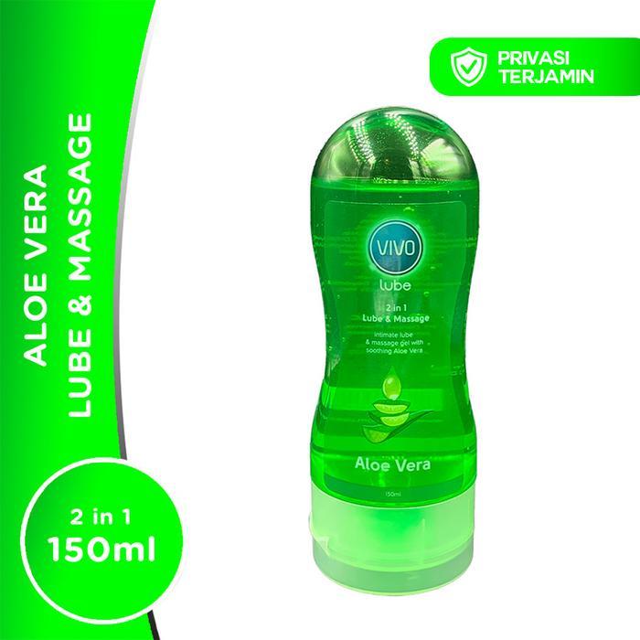 Dexie_Store Vivo Lube & Massage 2In1 Aloe Vera. Pelumas Lubricant Dan Pijat