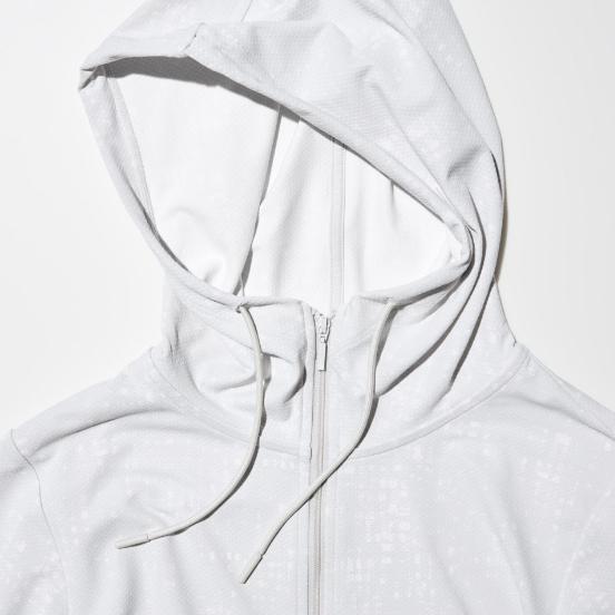 Jaket Hoodie Airism Mesh Uv Protection Uniqlo
