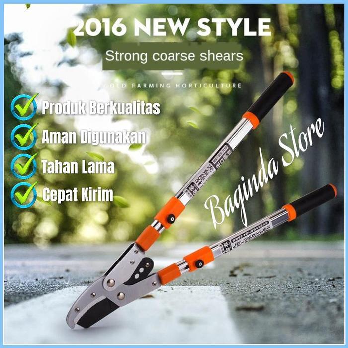 Gunting Dahan Gagang Panjang Gunting Ranting Pohon Tinggi Telescopic