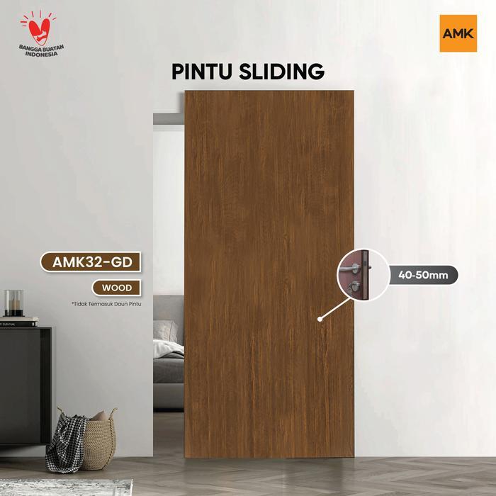 Premium Rel Sliding Ghost Door Wood Original