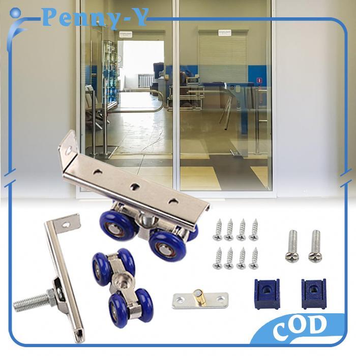 Roda Gantung Pintu Sliding 1 Set Roda Pintu Sliding Geser Roller Pintu Sliding Roda Rel Pintu