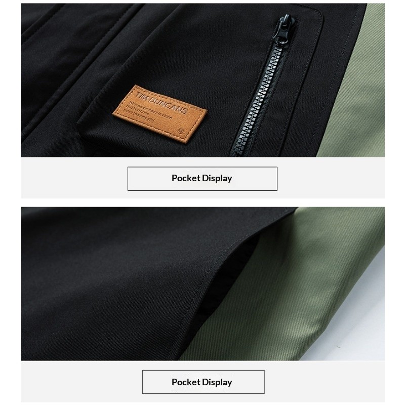 Jeep Spirit Jacket for Men Autumn and Spring Plus Size Loose Fashion Casual Travel Mountaineering