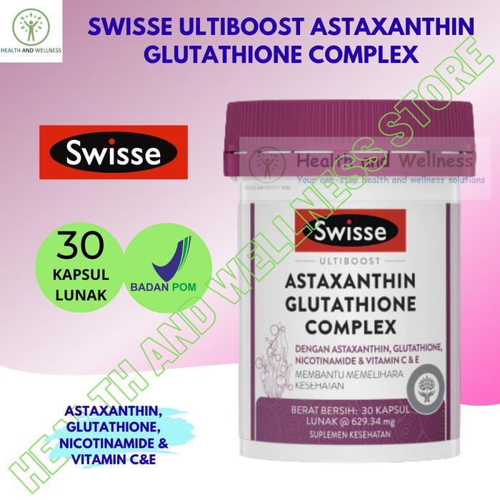 Swisse Ultiboost Astaxanthin Glutathione Complex 30 Kapsul Lunak