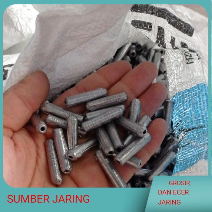TERLARIS timah pemberat jaring ikan 1kg timah jaring timah pancing isi sekitar 100 pcs READY STOCK